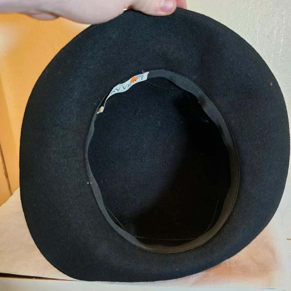 Laura Ashley Vintage 100% Wool Wide Brim Hat - Picture 7 of 8